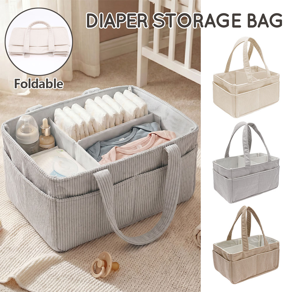 Diaper Caddy Organizer - منظم حفاضات الأطفال المحمول، سلة تخزين