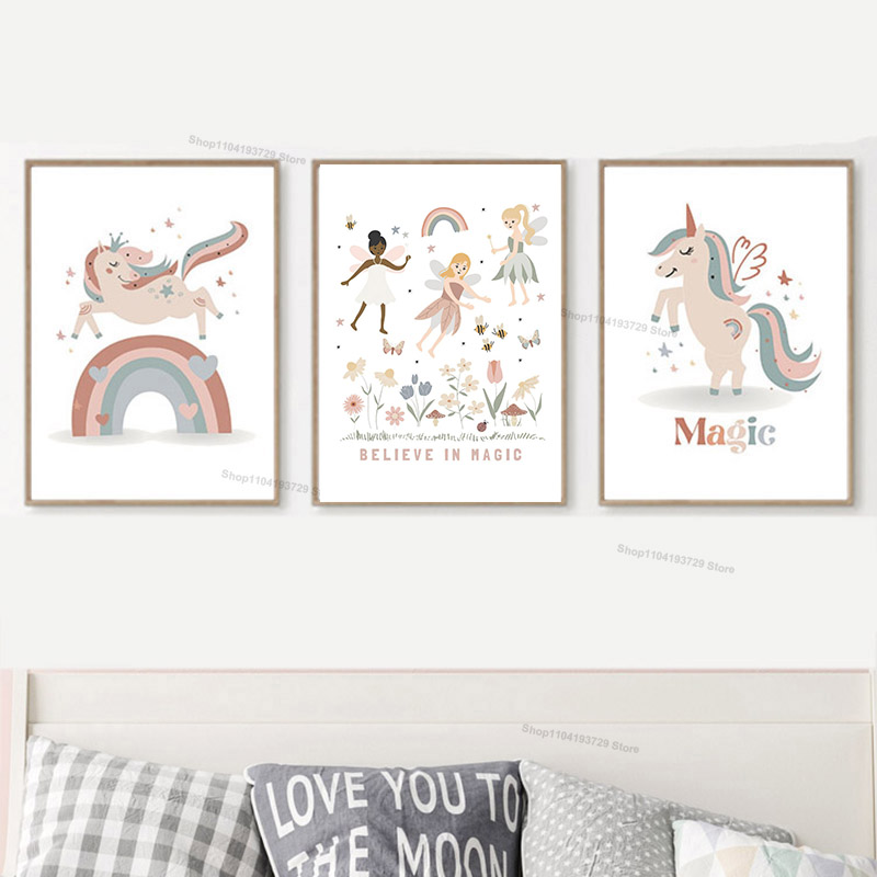 Baby Nursery Pictures - ملصق حائط فني على شكل قماشية،