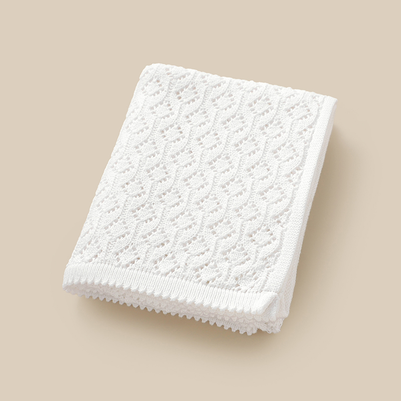 Baby Girl Nursery Quilt - بطانيات أطفال محبوكة 90*70 سم للمواليد