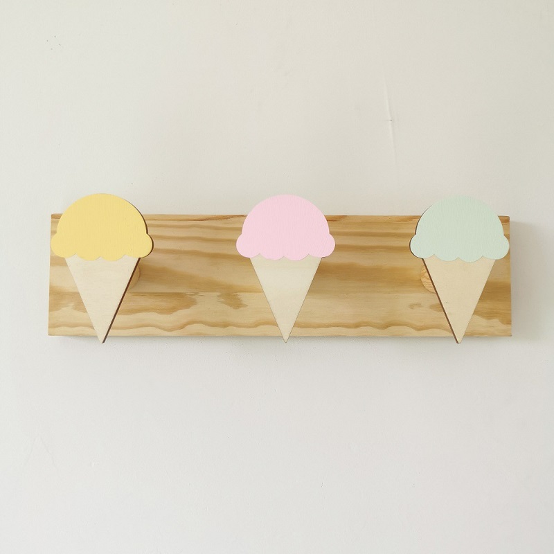 Baby Nursery Hooks - فتاة الزخرفية السنانير خشبية جدار معطف