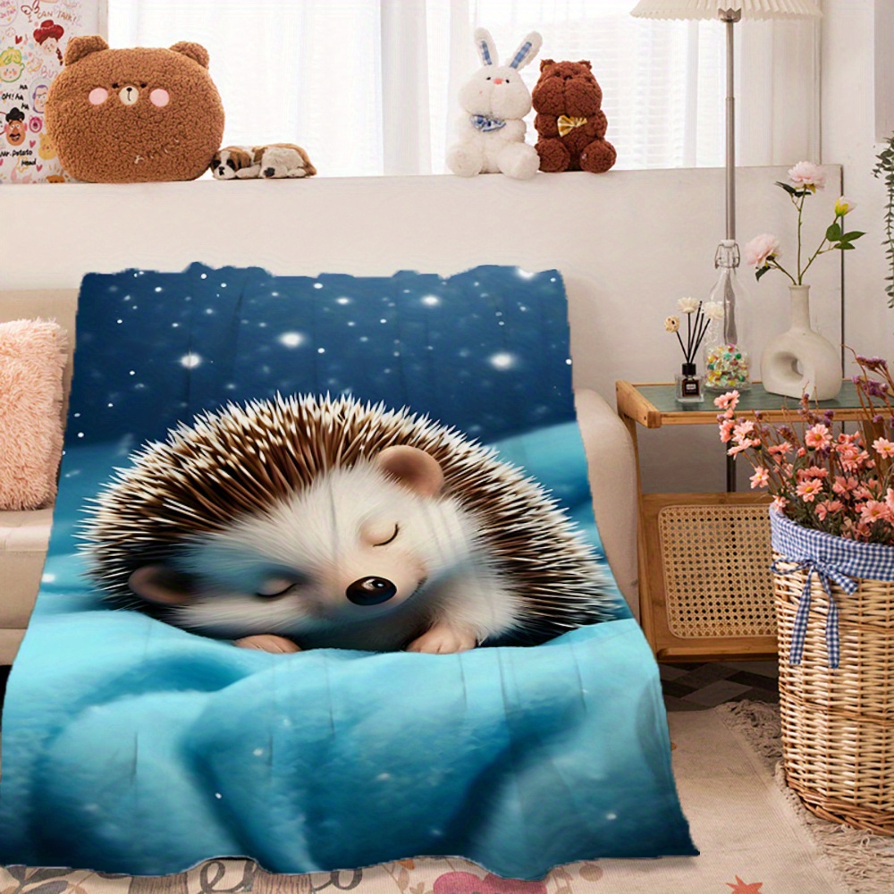 Baby Nursery Bedding - بطانية أطفال لطيفة بتصميم قنفذ، بطانية