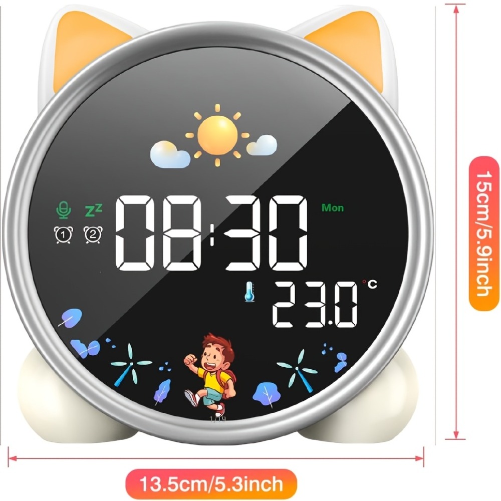 Sound Sleep Trainer Clock - ساعة منبه للأطفال مع ضوء ليلي