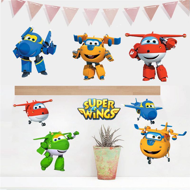 حار الكرتون سوبر أجنحة تشوه طا - مراجعة Baby Nursery Stickers وسعره