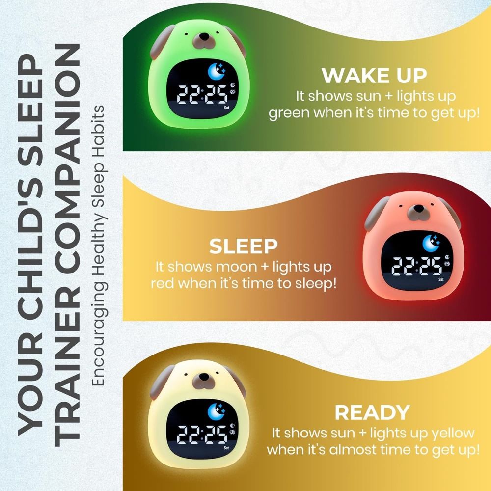 ساعة منبه جديدة مضيئة بتصميم ك - مراجعة Sound Sleep Trainer Clock وسعره