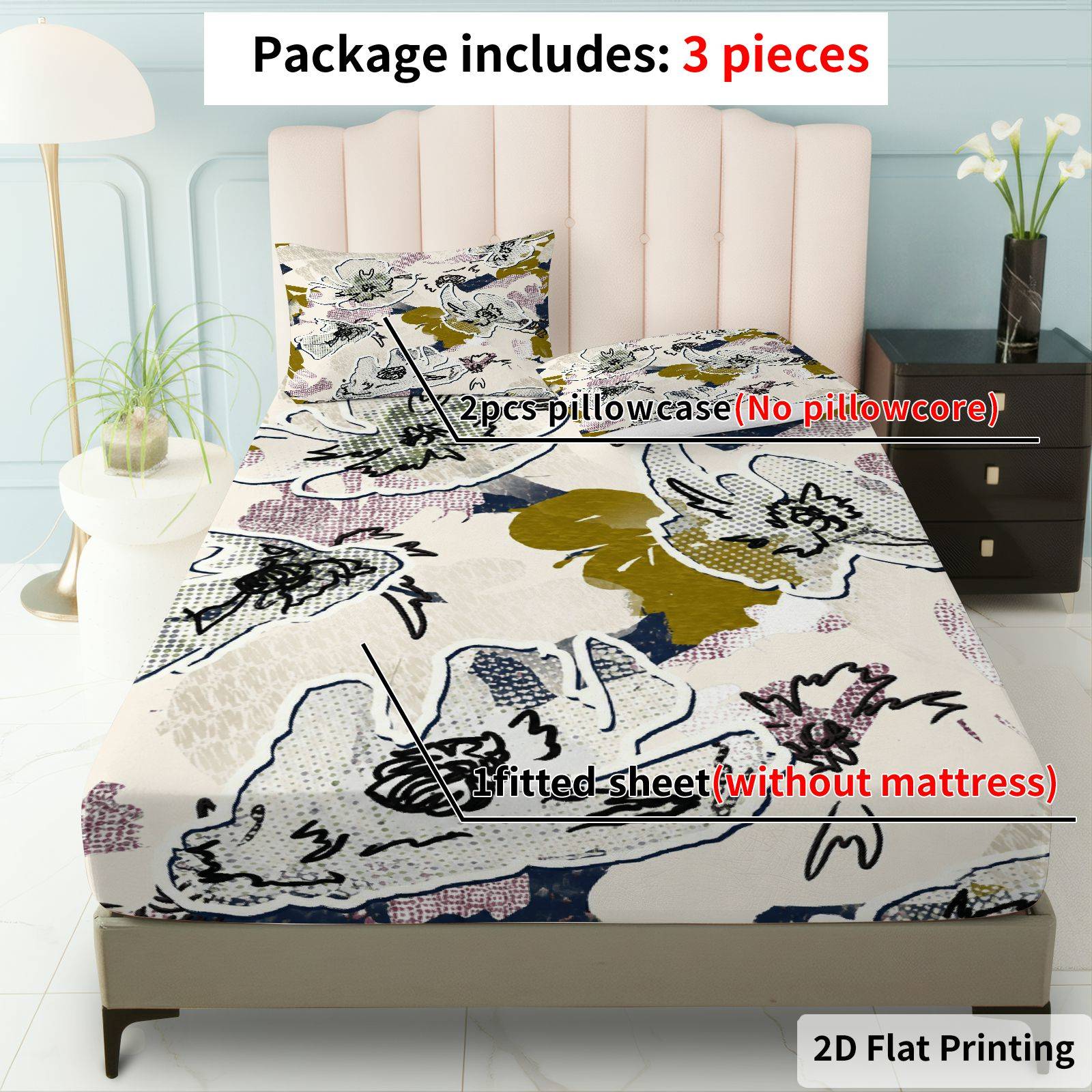 مجموعة أغطية سرير بنقشة أوراق  - مراجعة Baby Nursery Bedding وسعره