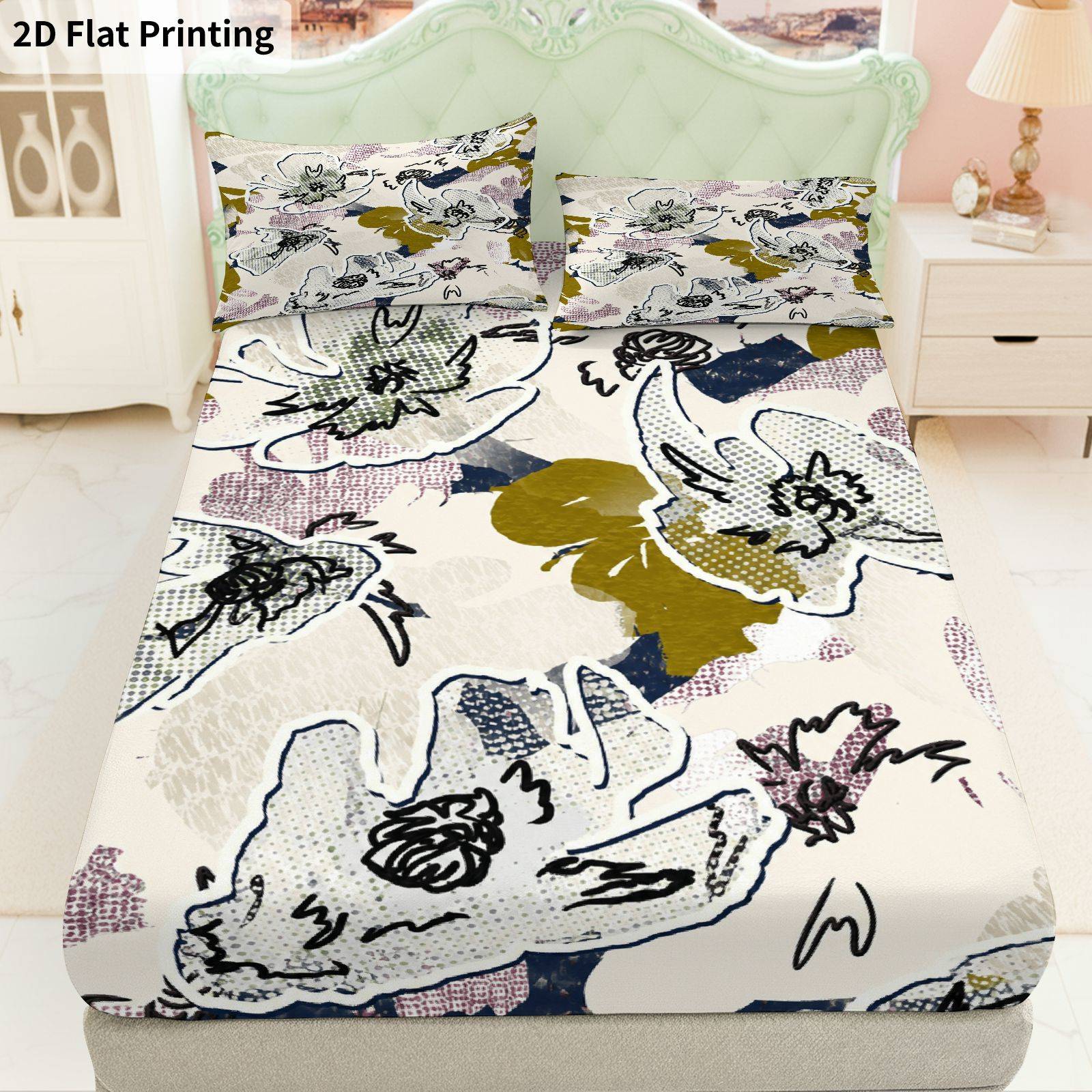 مجموعة أغطية سرير بنقشة أوراق  - مراجعة Baby Nursery Bedding وسعره