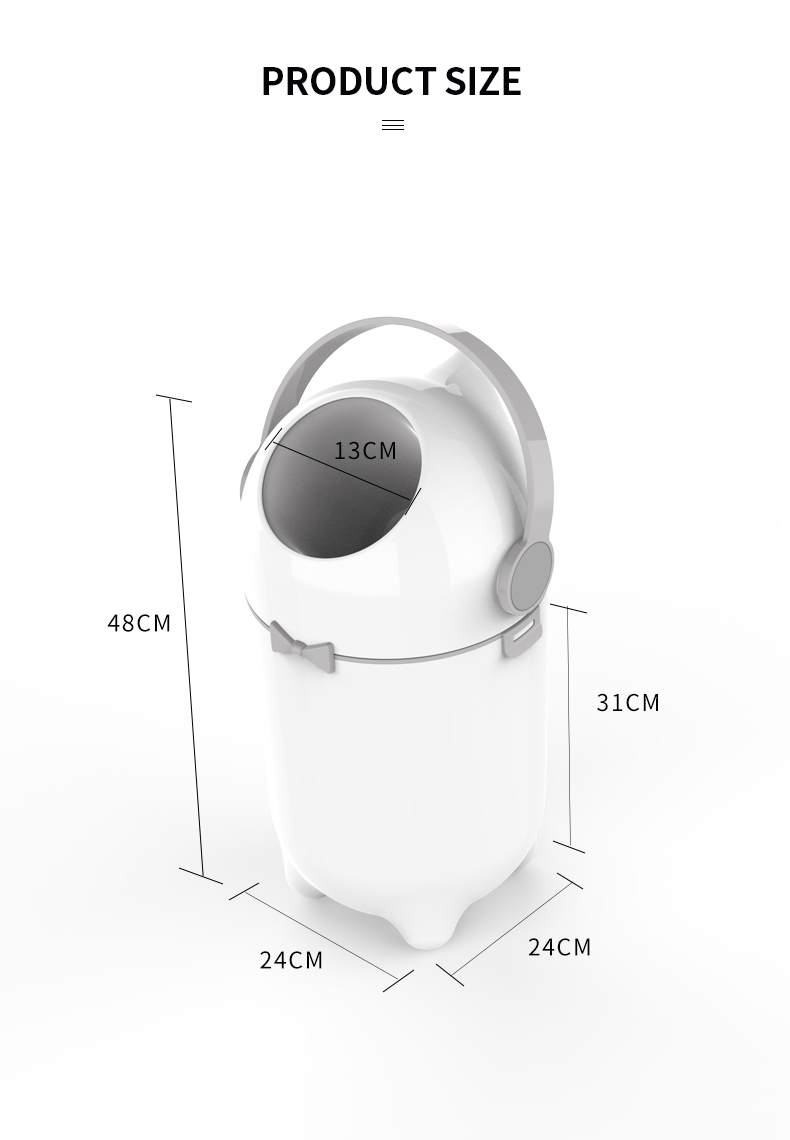 2025 مصنع التصميم الإبداعي الم - مراجعة Diaper Pail Odor وسعره