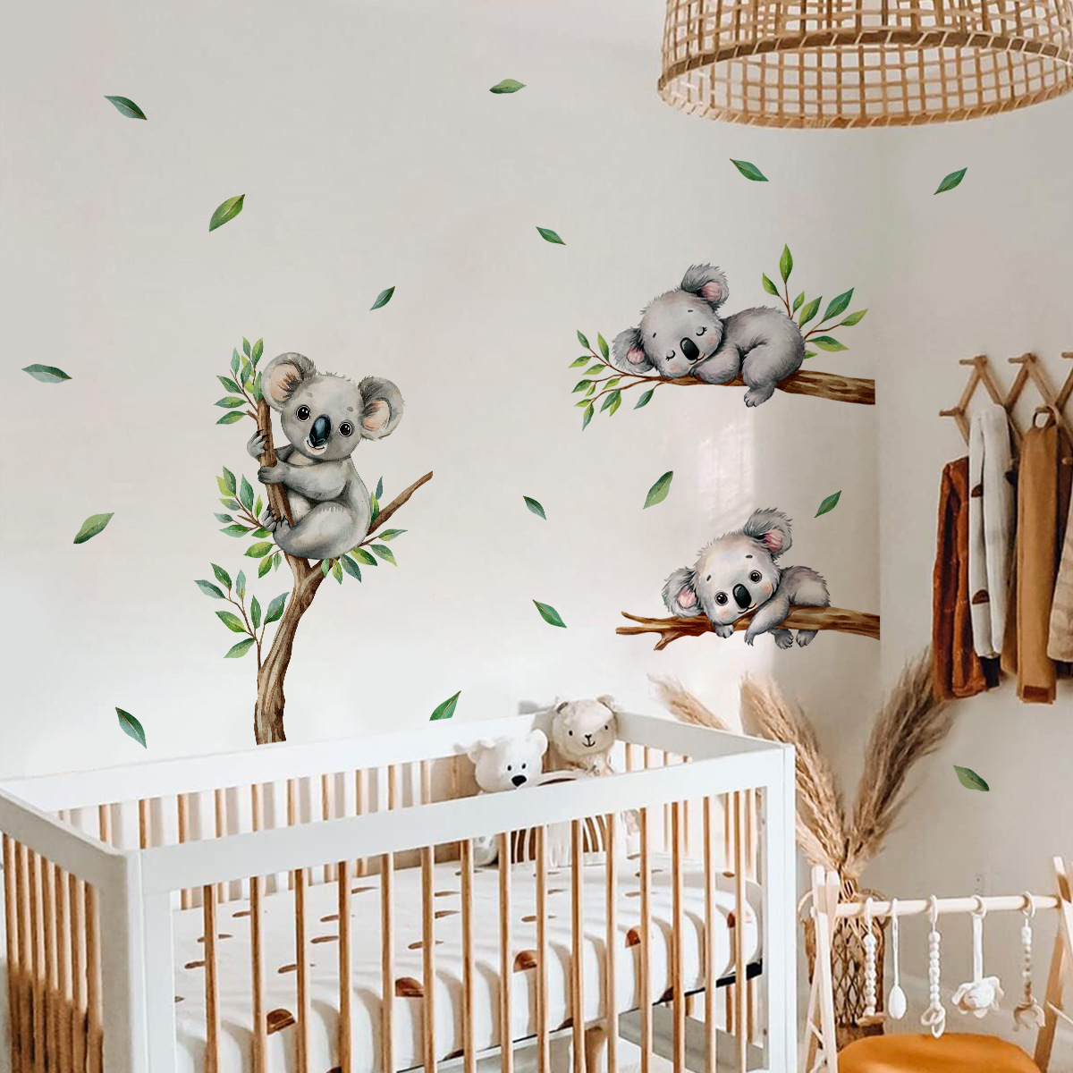 الكرتون كوالا تسلق شجرة فرع مل - مراجعة Baby Nursery Wall Decals وسعره