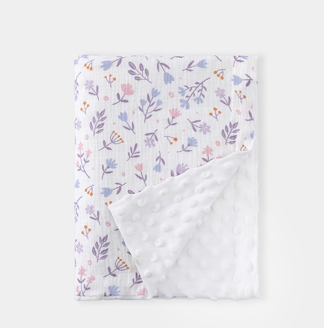 بطانية أطفال من الموسلين لحديث - مراجعة Baby Girl Nursery Quilt وسعره