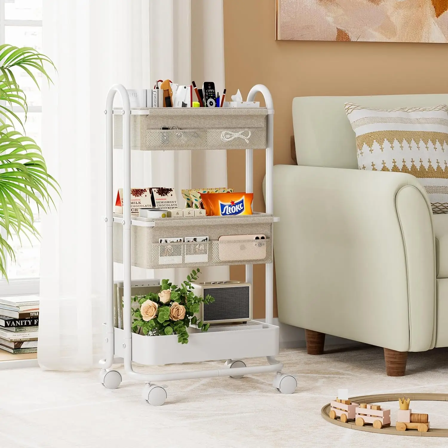 منظم حفاضات الأطفال بثلاث طبقا - مراجعة Diaper Caddy Organizer وسعره