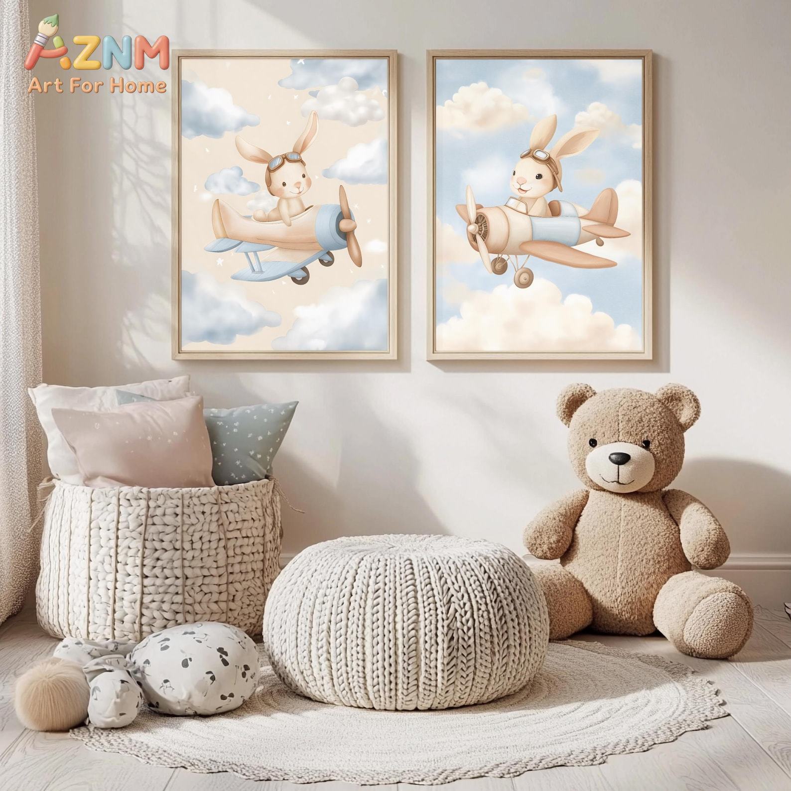 مجموعة لوحات جدارية على شكل طا - مراجعة Baby Nursery Animal Theme وسعره