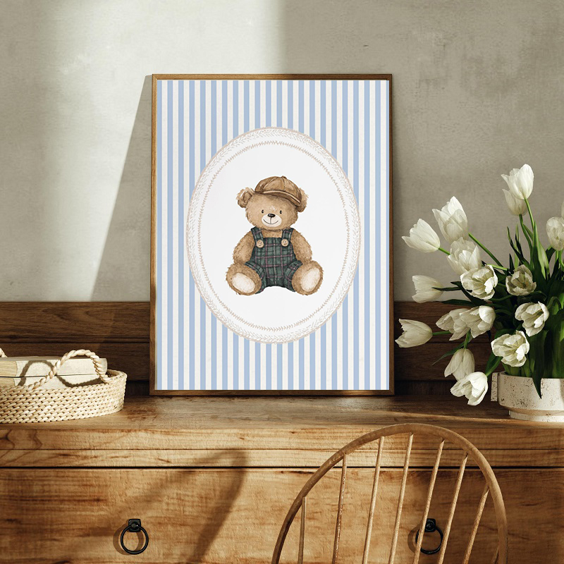 لوحة قماشية مطبوعة بتصميم عتيق - مراجعة Baby Nursery Green وسعره
