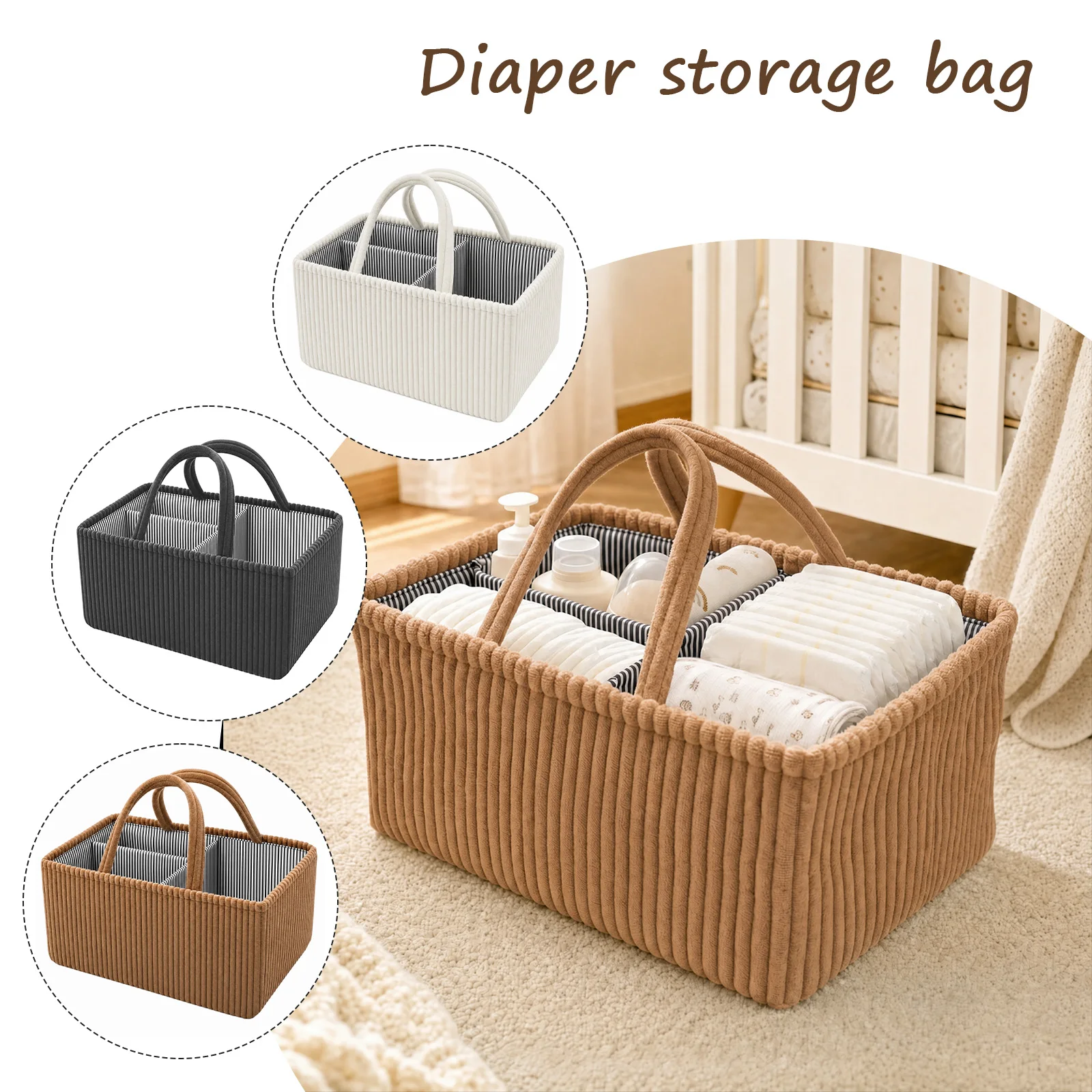 منظم حفاضات الأطفال القابل للط - مراجعة Diaper Caddy Organizer وسعره