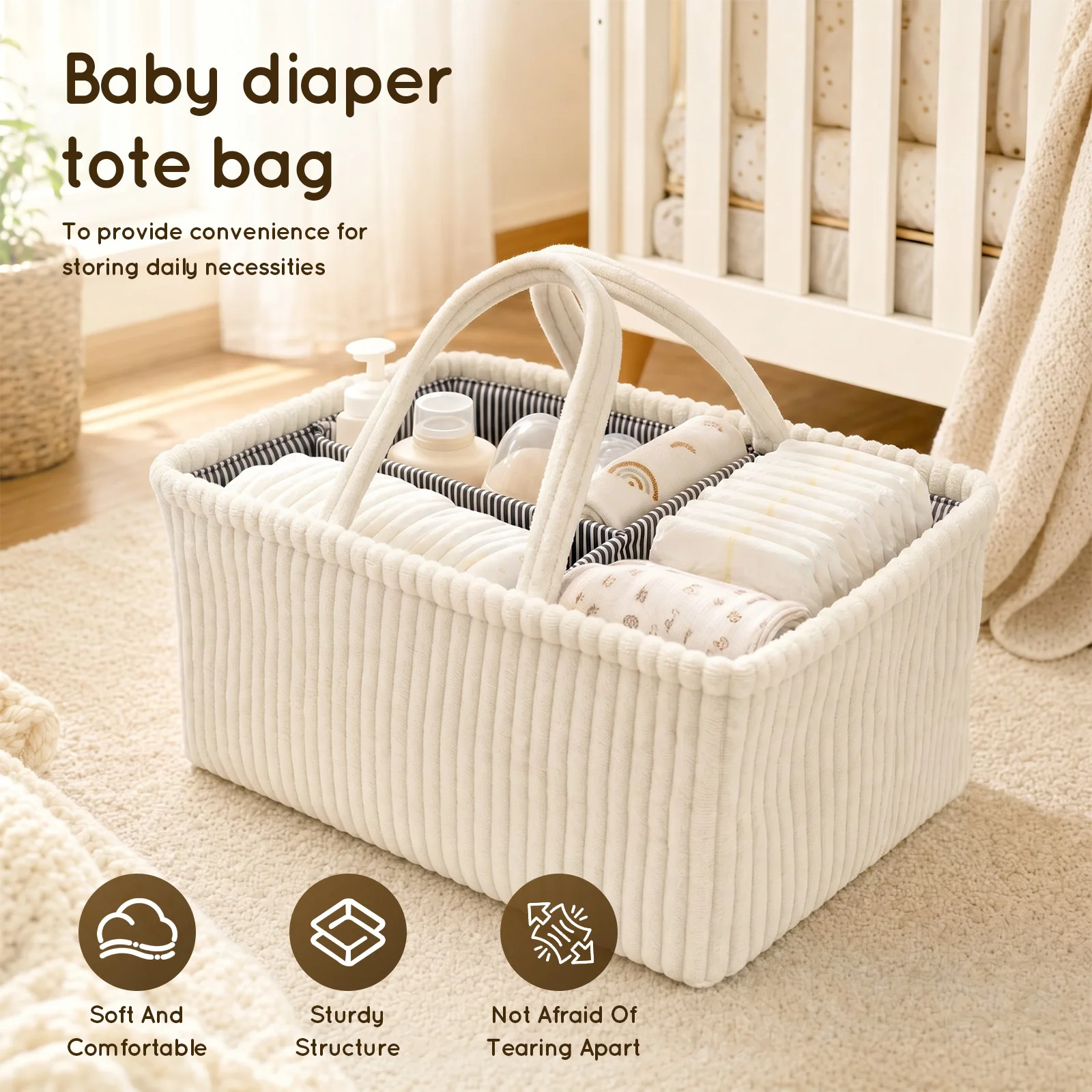 منظم حفاضات الأطفال القابل للط - مراجعة Diaper Caddy Organizer وسعره