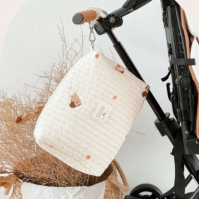 حقيبة حفاضات قطنية بتصميم Ins، - مراجعة Diaper Caddy Organizer وسعره