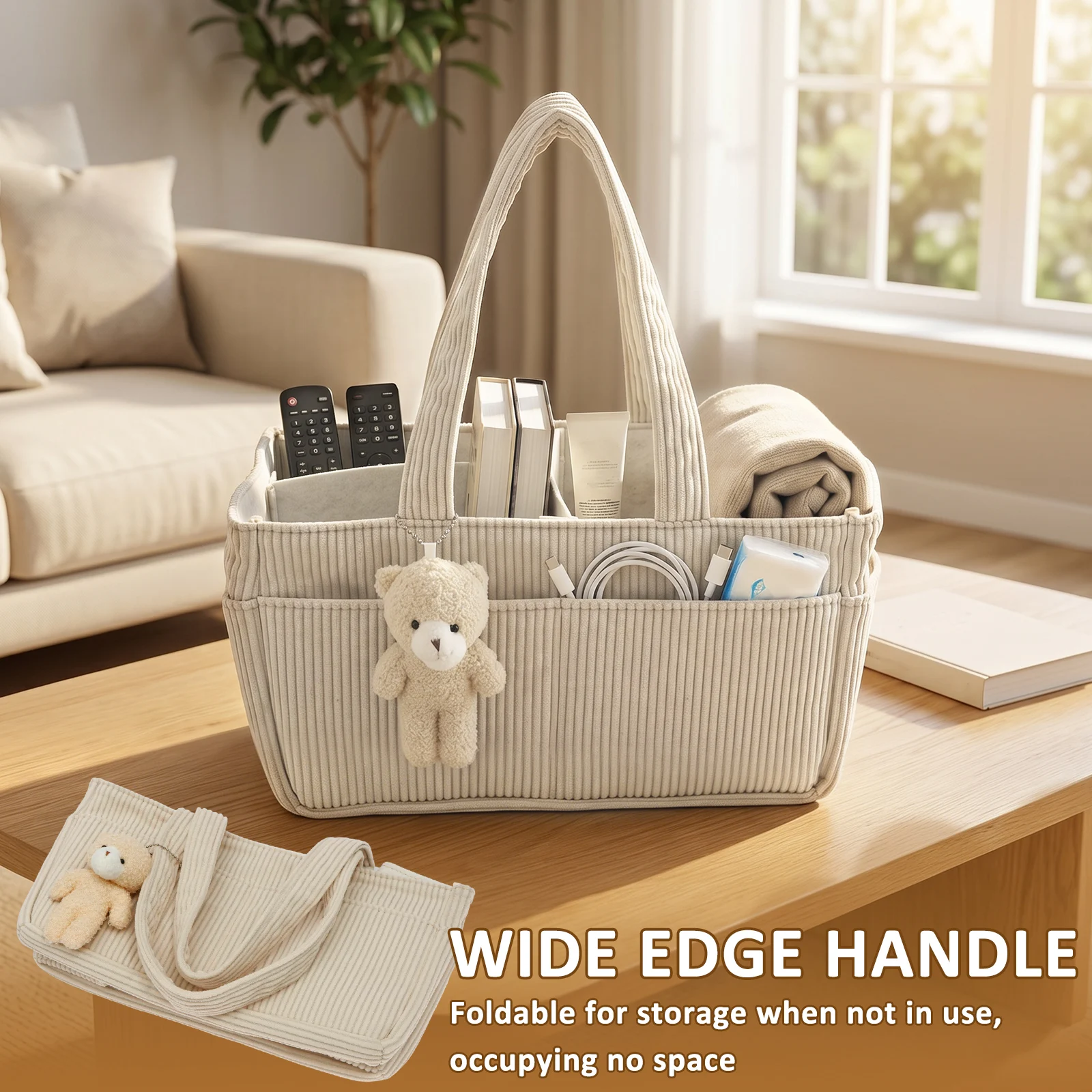 حقيبة سفر محمولة للأمهات، منظم - مراجعة Diaper Caddy Organizer وسعره