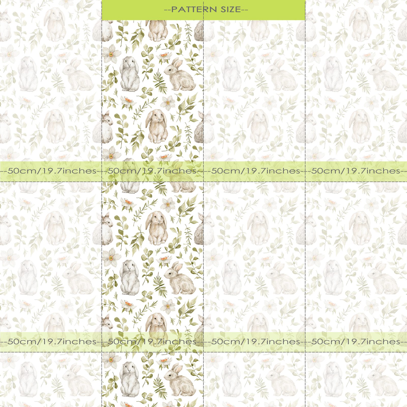 ورق حائط على شكل أرنب لغرفة ال - مراجعة Baby Nursery Green وسعره