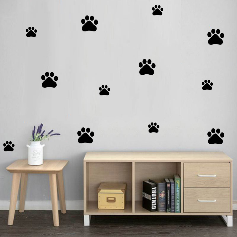 الكرتون الكلب القط المشي باو ط - مراجعة Baby Nursery Wall Decals وسعره