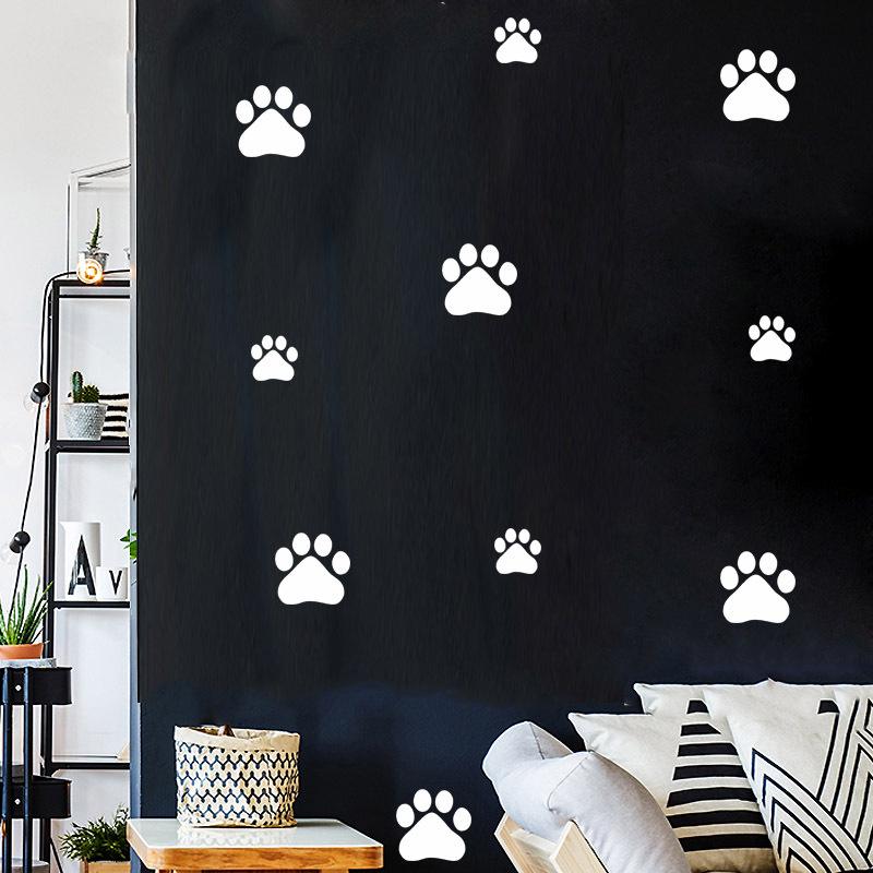 الكرتون الكلب القط المشي باو ط - مراجعة Baby Nursery Wall Decals وسعره