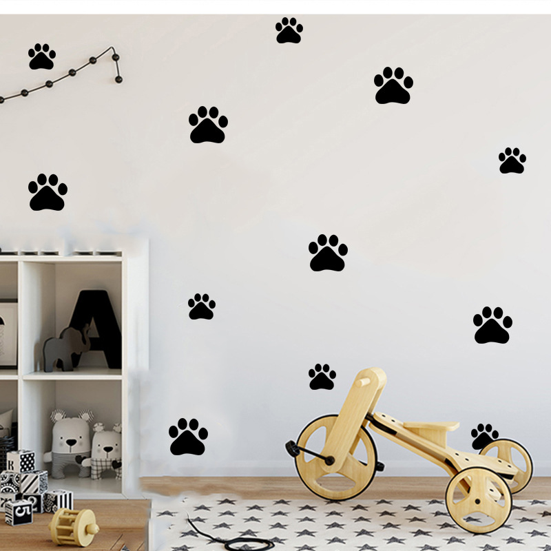 الكرتون الكلب القط المشي باو ط - مراجعة Baby Nursery Wall Decals وسعره