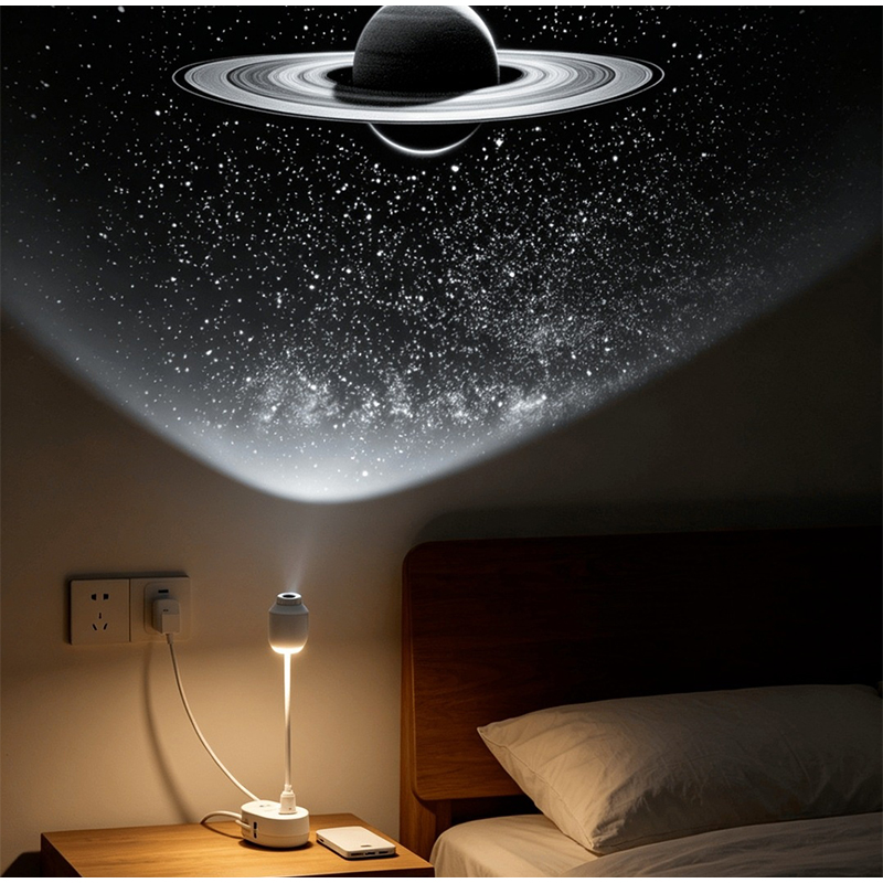 ضوء ليلي عالي الدقة بتقنية USB - مراجعة Night Light Projector Stars وسعره