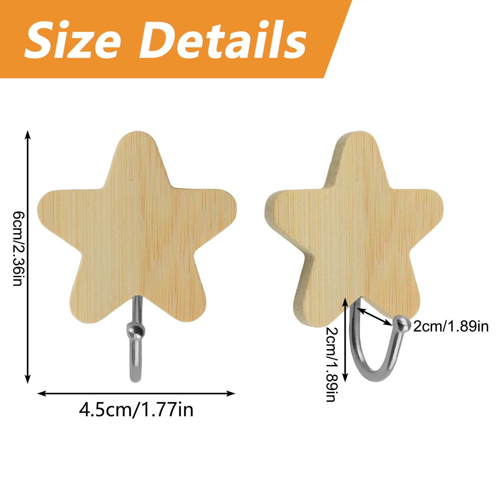 خطافات لاصقة على شكل نجمة، قطع - مراجعة Baby Nursery Hooks وسعره