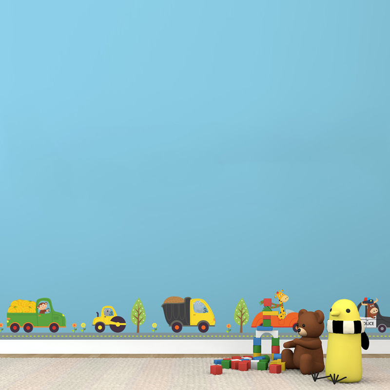 ملصقات حائط للسيارة على شكل حي - مراجعة Baby Nursery Wall Decals وسعره