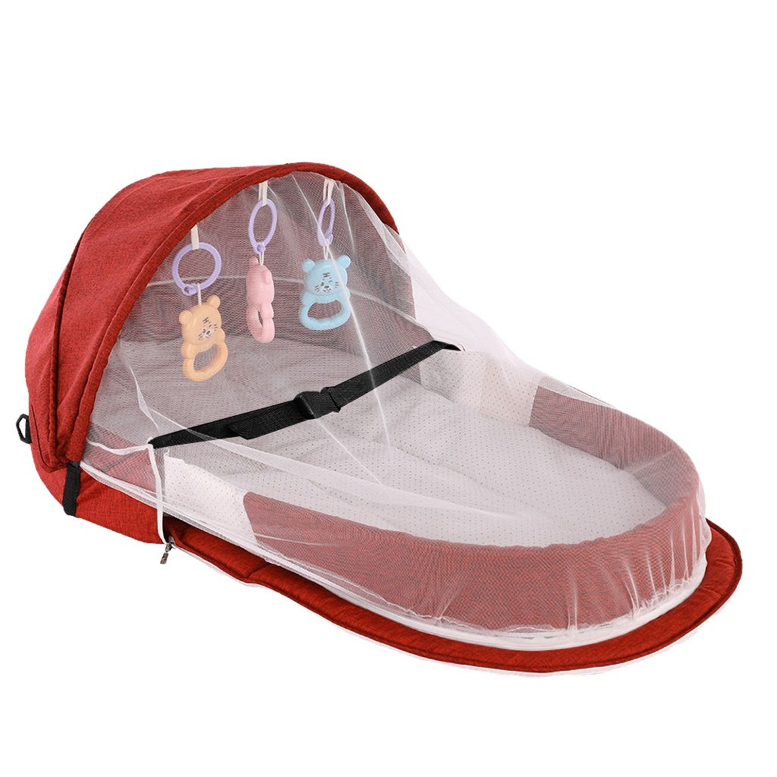سرير أطفال محمول قابل للطي مع  - مراجعة Baby Nursery Crib وسعره