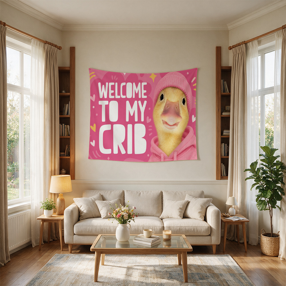 لوحة جدارية لطيفة على شكل بطة  - مراجعة Baby Nursery Crib وسعره