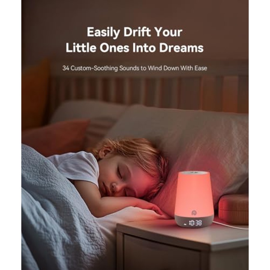 جهاز صوتي للأطفال - جهاز ضوضاء - مراجعة Sound Sleep Trainer Clock وسعره