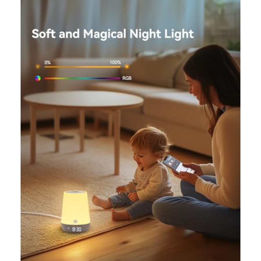 جهاز صوتي للأطفال - جهاز ضوضاء - مراجعة Sound Sleep Trainer Clock وسعره