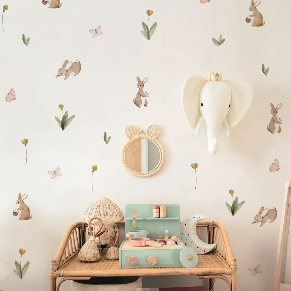 ملصقات حائط للأطفال بألوان مائ - مراجعة Baby Nursery Stickers وسعره