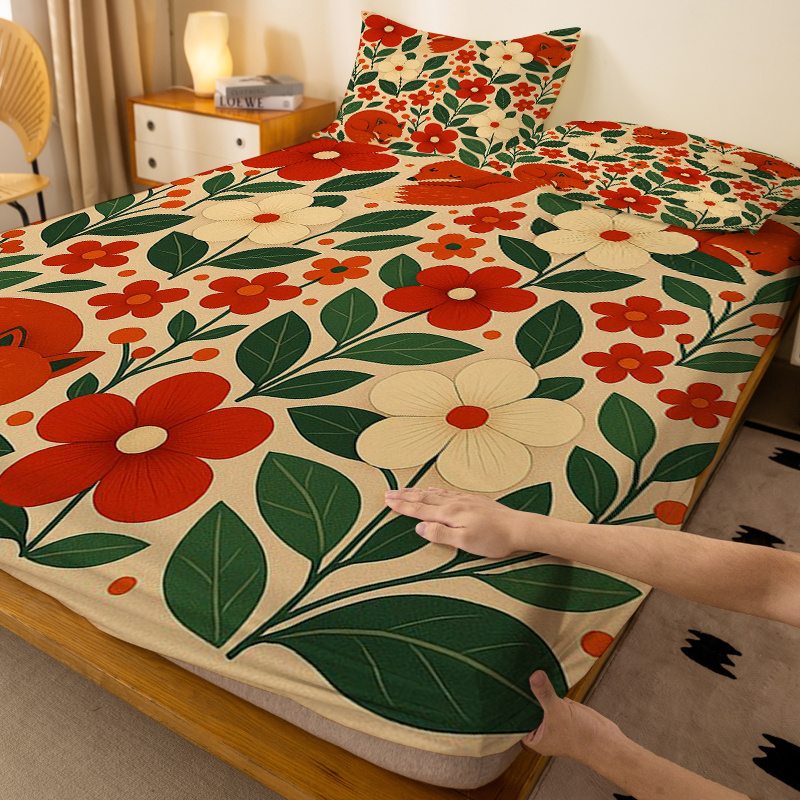 غطاء سرير مزخرف بنقشة ثعلبين ص - مراجعة Baby Nursery Bedding وسعره