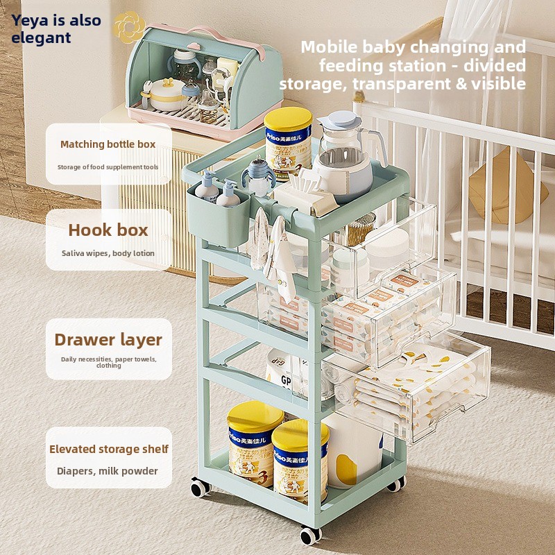 عربة تخزين متحركة للأطفال متعد - مراجعة Baby Nursery Drawers وسعره