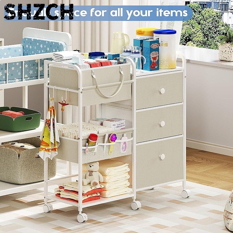 منظم حفاضات الأطفال ذو سعة كبي - مراجعة Baby Nursery Drawers وسعره