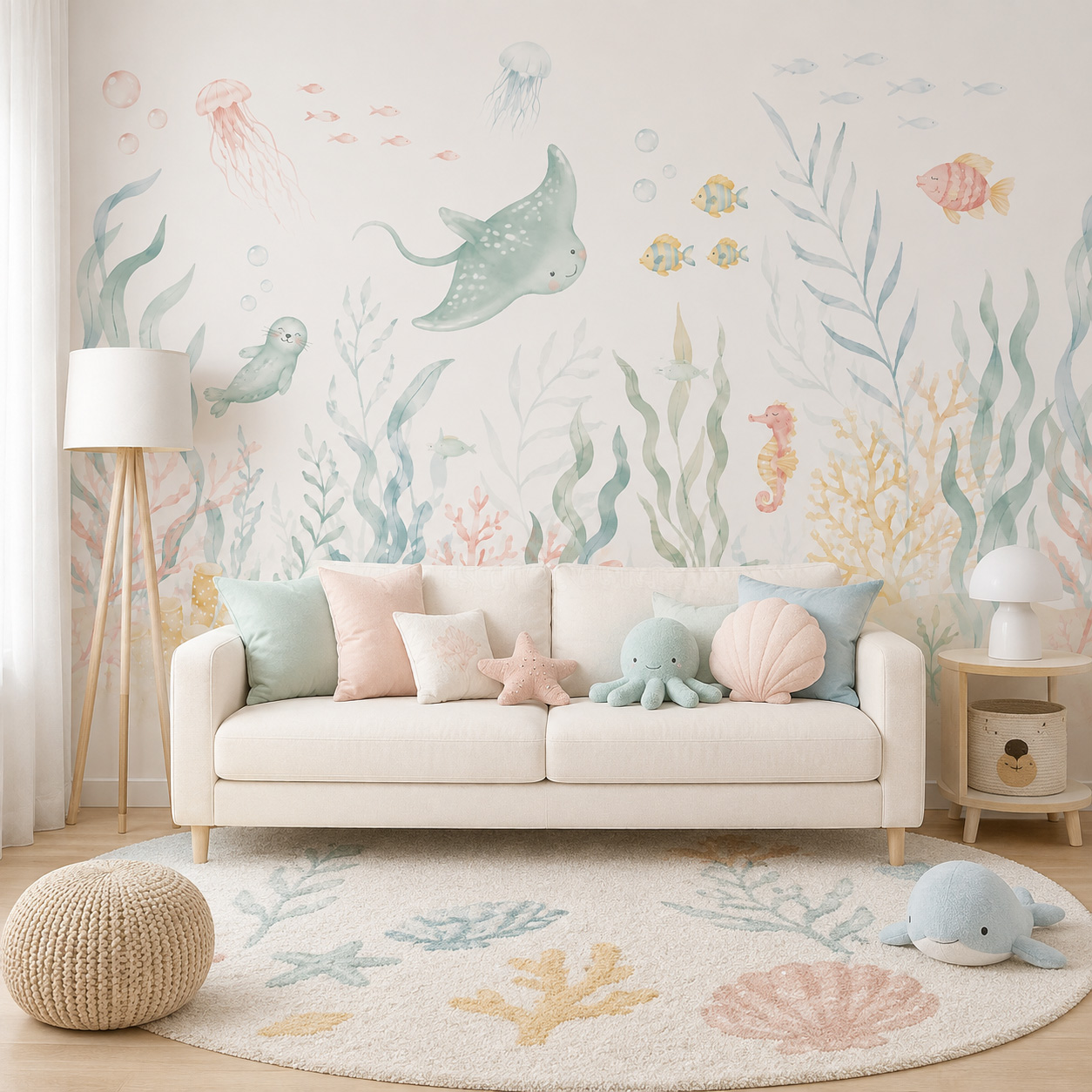 ورق جدران ذاتي اللصق بتصميم حي - مراجعة Baby Nursery Peel And Stick Wallpaper وسعره