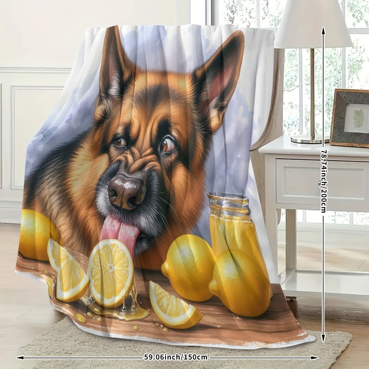 بطانية مزخرفة بصورة كلب الراعي - مراجعة Baby Nursery Bedding وسعره