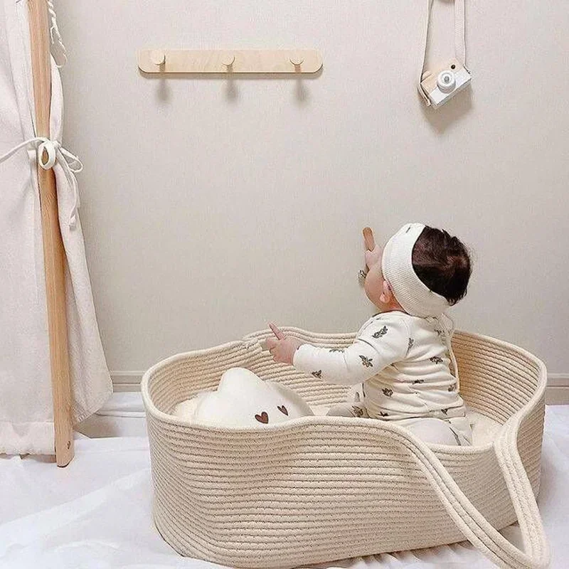 المحمولة الطفل موسى سلة الناقل - مراجعة Baby Nursery Crib وسعره