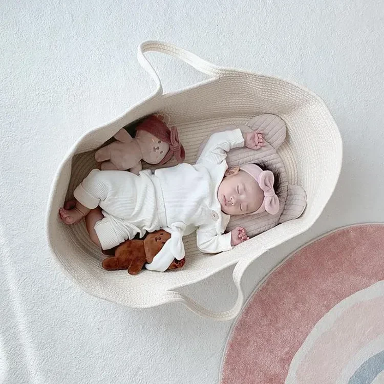 المحمولة الطفل موسى سلة الناقل - مراجعة Baby Nursery Crib وسعره
