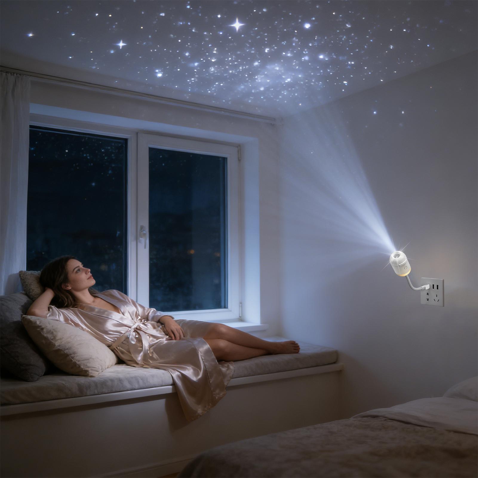 إضاءة داخلية للسيارة، ضوء سقف  - مراجعة Night Light Projector Stars وسعره
