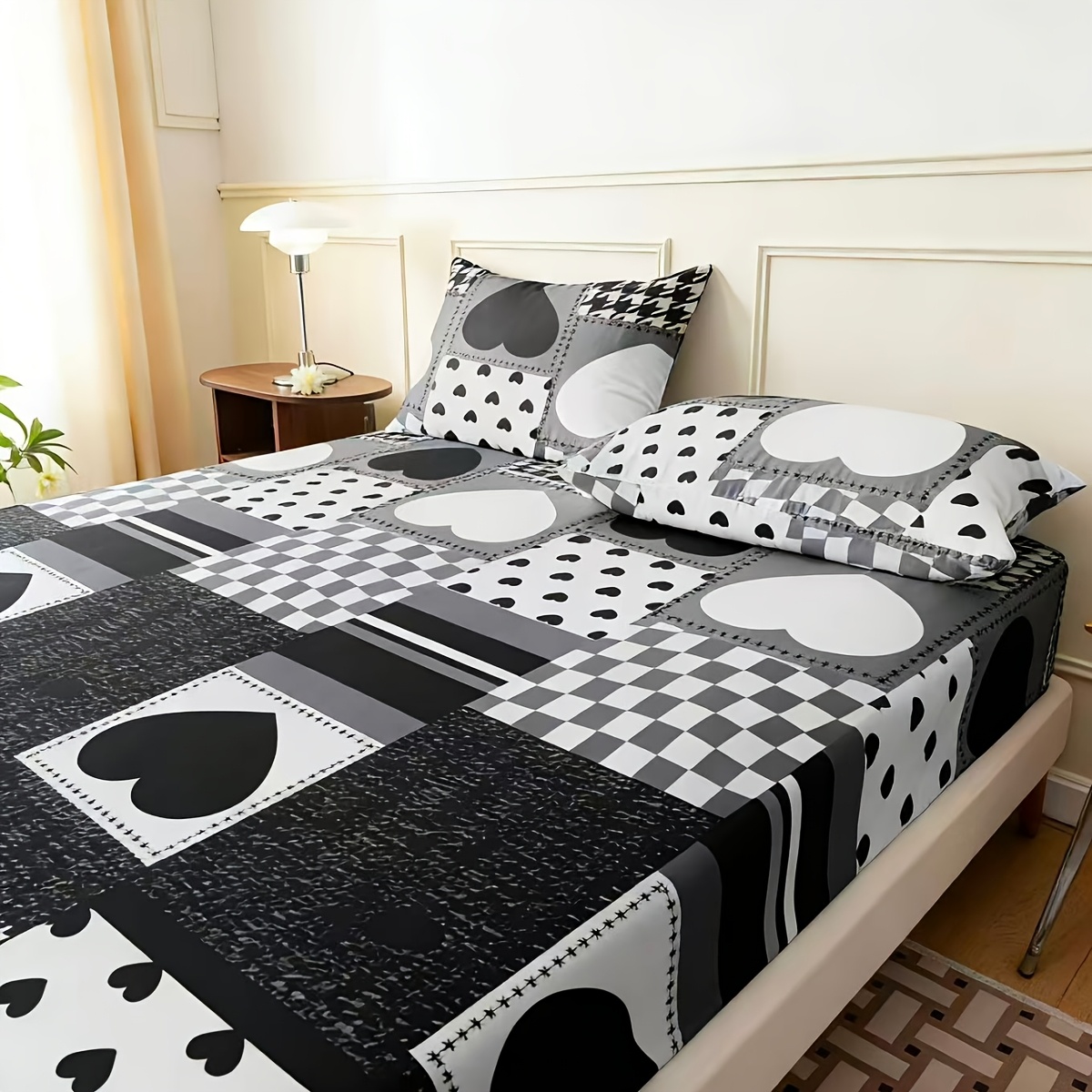 ملاءة سرير عصرية بتصميم رقعي ع - مراجعة Baby Nursery Bedding وسعره