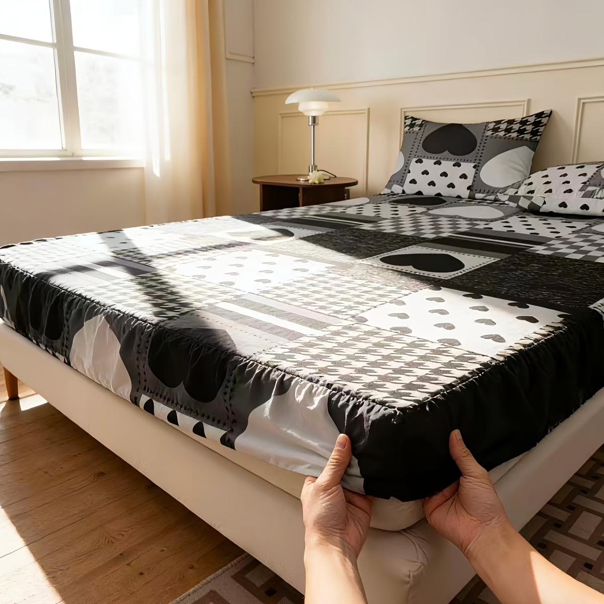 ملاءة سرير عصرية بتصميم رقعي ع - مراجعة Baby Nursery Bedding وسعره