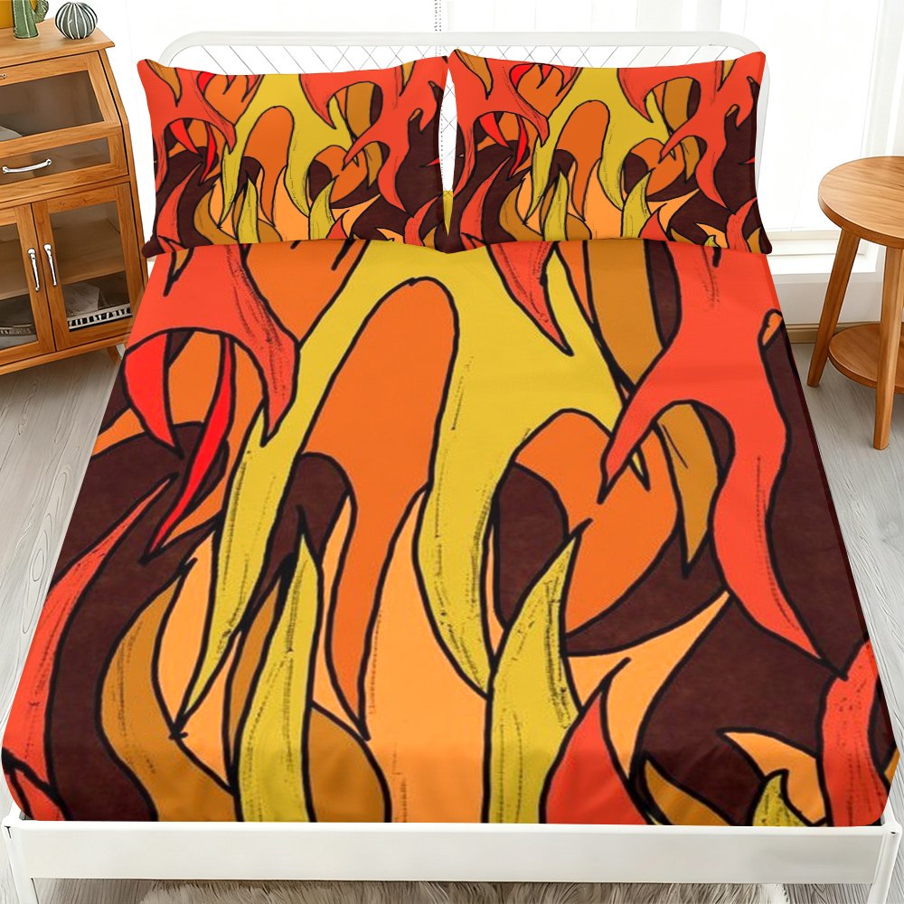 مجموعة أغطية سرير بتصميم اللهب - مراجعة Baby Nursery Bedding وسعره
