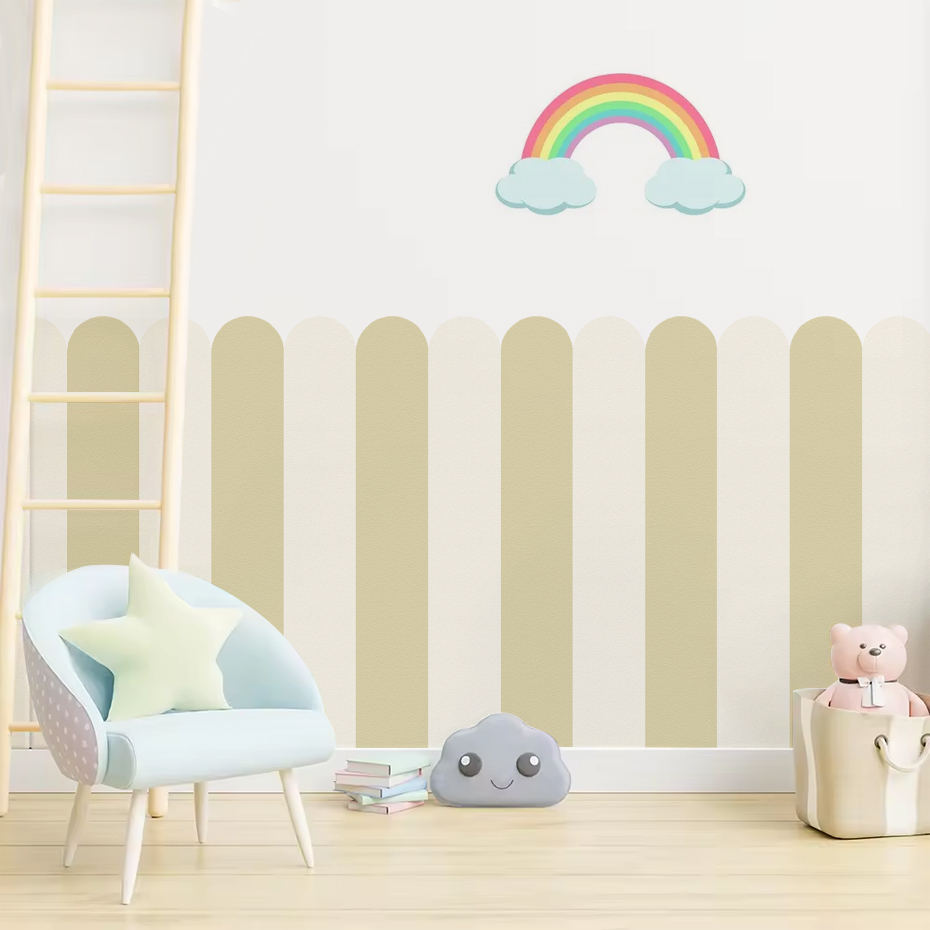 متعدد الألوان عمودي مخطط قوس خ - مراجعة Baby Nursery Pictures وسعره