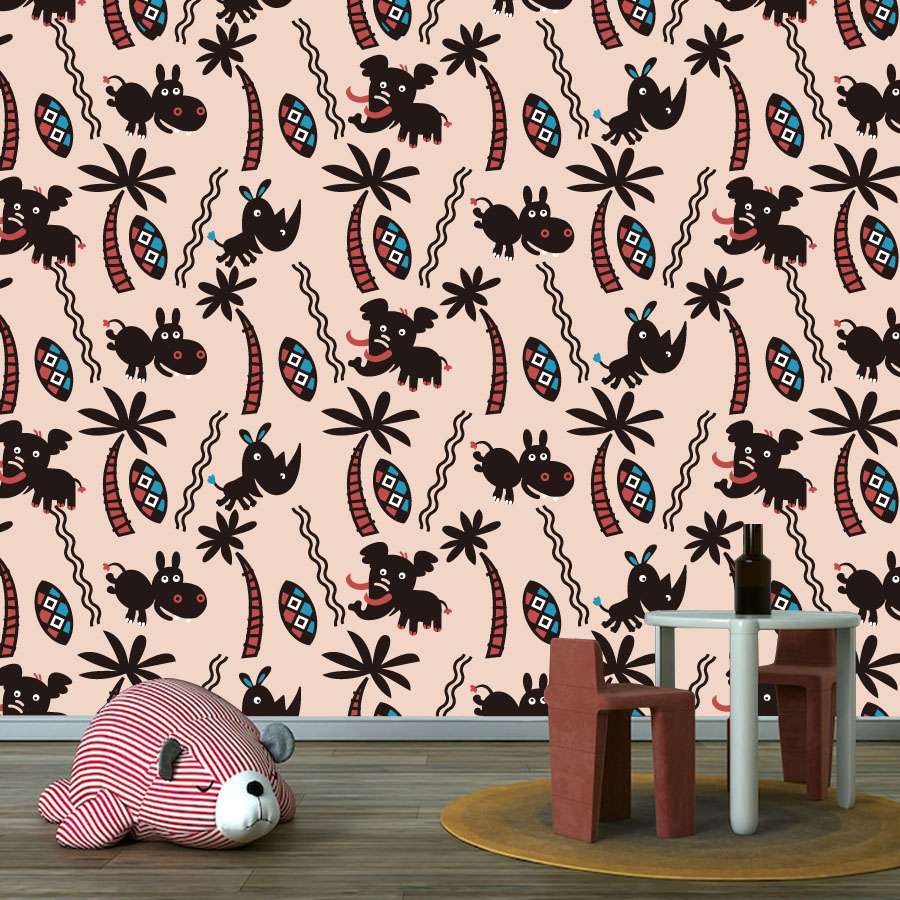 ورق حائط كرتوني مخصص قابل للتق - مراجعة Baby Nursery Peel And Stick Wallpaper وسعره