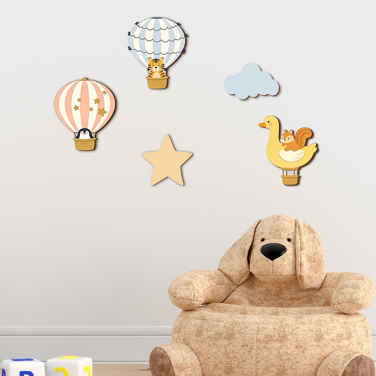 5 قطع من ملصقات الحائط الخشبية - مراجعة Baby Nursery Wall Decals وسعره